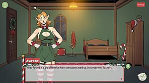 Naughty Elf and Sexy Santa Wife in Claus Secret Surprise Xmas Hentai Game Ep 1