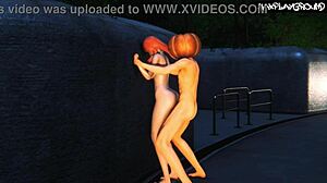 nami gets destroyed in this cartoon hentai scene