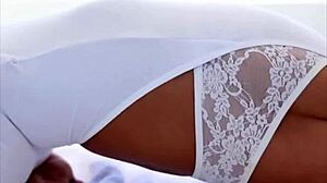 Latina babe's intense anal orgasm in yoga session