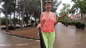 Yo, check this camel-toe flashing in public!