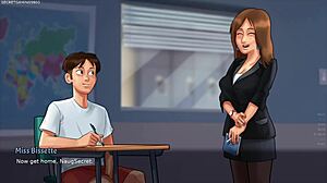 Busty Stepmom Shows Huge Breasts In Summertime Saga 3D Game