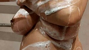 Stepbrother caught staring at my shower tits, so I helped him out