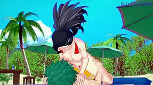 Momo Yaoyorozu And Kyoka Jiro With Izuku Midoriya