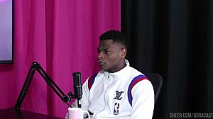 Black amateur swingers in lingerie get group sex with blonde glamour couple Will Mastro