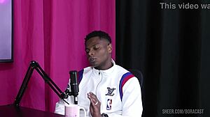 Black amateur swingers in lingerie get group sex with blonde glamour couple Will Mastro