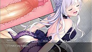 i played the humbling of a holy maiden game part 4, it's anime hentai with maid action