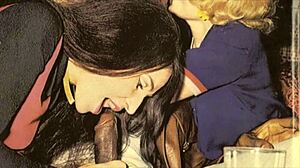 I feel the thrill in this vintage interracial threesome with hairy retro action