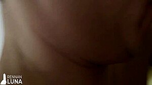 Busty blonde prostitute rides monster cock in quickie close-up