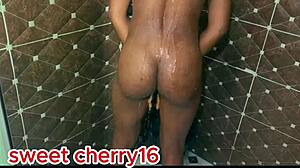 Lonely African Girl Enjoys Some Warm Activities With Tattoos