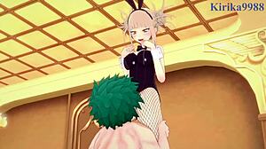 Himiko Toga和Izuku Midoriya在狂野内射Hentai中大干一场