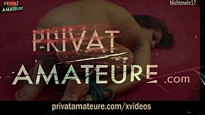 German amateur explores bondage and blowjob in POV