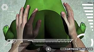 3D alien gets her tits and pussy fucked hard in POV hentai! 😲👽