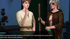 Amateur teen 18+ gets anal from big dick while milf with big tits watches!