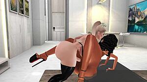 strapon baddies dominating with big tits