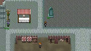 I played Henteria Chronicles 3 Part 6, an Eng game with pixel art and no animated scenes.