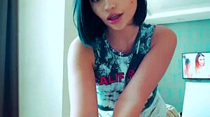 Latina in Sexy Lingerie Dominates Webcam Cosplay Show