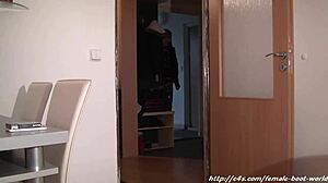 Lesbian Boot Worship with Heels and Domination in Steamy Scene