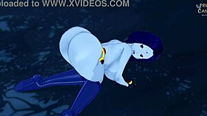 ريفن ذات الفخذين الكبيرين تعطي JOI ووجه في غابة مظلمة - تيتان 18+