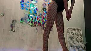 Passionate Beauty Reaches Crazy Orgasm Masturbating After Christmas Shoot