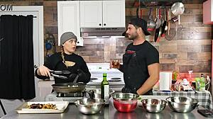 LETS TALK ORGASMS in the KITCHEN with intense pleasure