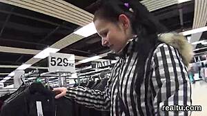 Czech kitten lured in mall, NAILED in POV anal scene