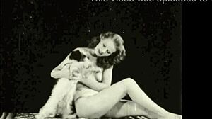 Dark lantern presents vintage beauty with hairy pussy