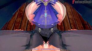 Clorinde banging hard in Genshin Impact fantasy.