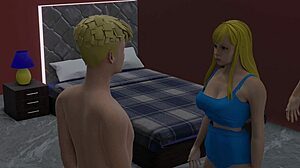 Lulu Seduces Family with Big Anime Tits