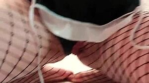 Passionate Beauty Reaches Crazy Orgasm Masturbating After Christmas Shoot