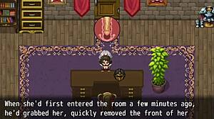 I played Henteria Chronicles 3 Part 6, an Eng game with pixel art and no animated scenes.