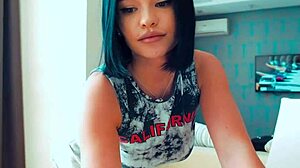 Latina in Sexy Lingerie Dominates Webcam Cosplay Show