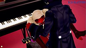 Futaba Sakura And Ann Takamaki And Ren Amamiya Intense Sex - Persona 5 Hentai