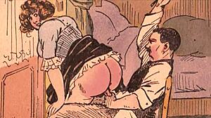 Feeling The Passion In Vintage Erotic Cartoon Drawings From Retro Era