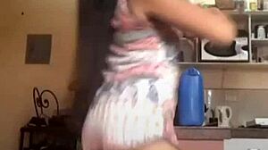 wow, filipina babe dancing and stripping with clothes ripped off! 😍