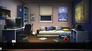 complete gameplay of our red string part 14 with erotic fingering and big cock.