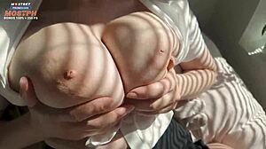 18-Year-Old Stepsis with Big Natural Tits Rides Hard in Secret Encounter.