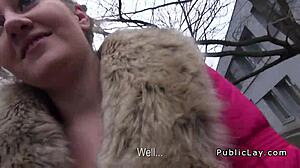 Natural euro amateur SUCKING and FUCKING in public!