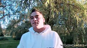 Girl In Park Takes Cash For Doggy Style Fuck