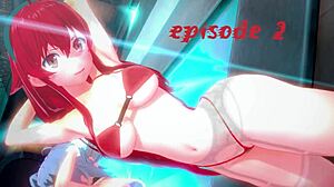 Sucking males exquisite weenie before rough teen missionary fucking and blowjob