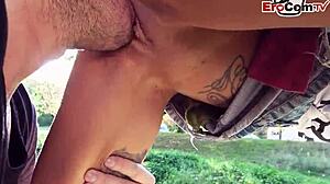 outdoor pov sex with tattooed blonde german milf on hot date night