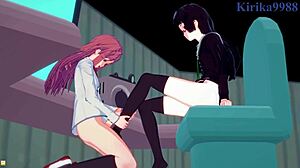 Marika and Chiaki, ready for intense lesbian futanari creampie in 3D hentai?