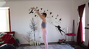 Hey, wanna join my steamy yoga lesson today?