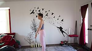 Hey, wanna join my steamy yoga lesson today?