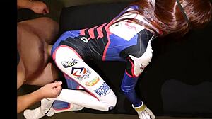 Tiny D Va Moans On Monster Cock In Cosplay