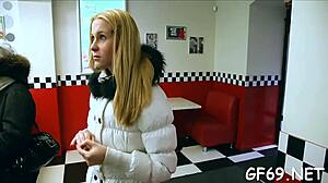 two hunks ravishing petite beauty in rough sex