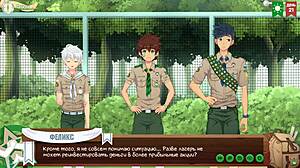 Game friends camp episode 34 with permission from scoutmaster in russian voiceover