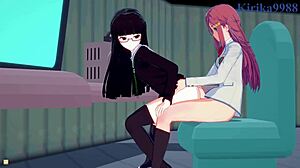 Marika and Chiaki, ready for intense lesbian futanari creampie in 3D hentai?