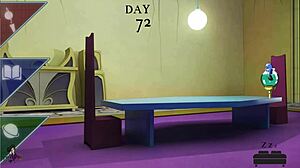 in dragon ball divine adventure part 17, vados is giving a massive tit job to a huge monster cock.