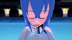 Sucking males exquisite weenie before rough teen missionary fucking and blowjob