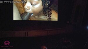 Awesome webcam connects sexy ebony couple with horny girl for monster cock action! 😍